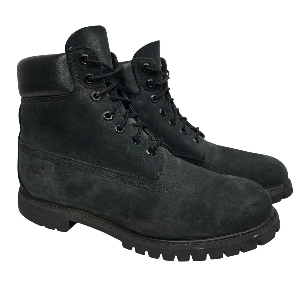 Timberland 6 Inch Premium Nubuck Waterproof Insulated Boots Men 10.5 Black 10073